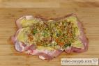 Recept Bravčové mäso plnené klobásou so zeleninou - bravčová kapsa so zeleninovou náplňou - príprava